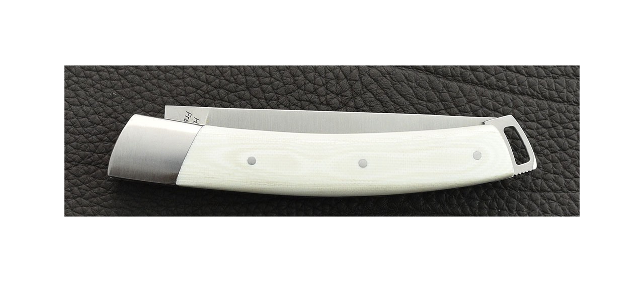 Couteau Le Thiers® Nature micarta blanc