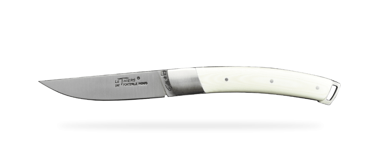 Couteau Le Thiers® Nature micarta blanc