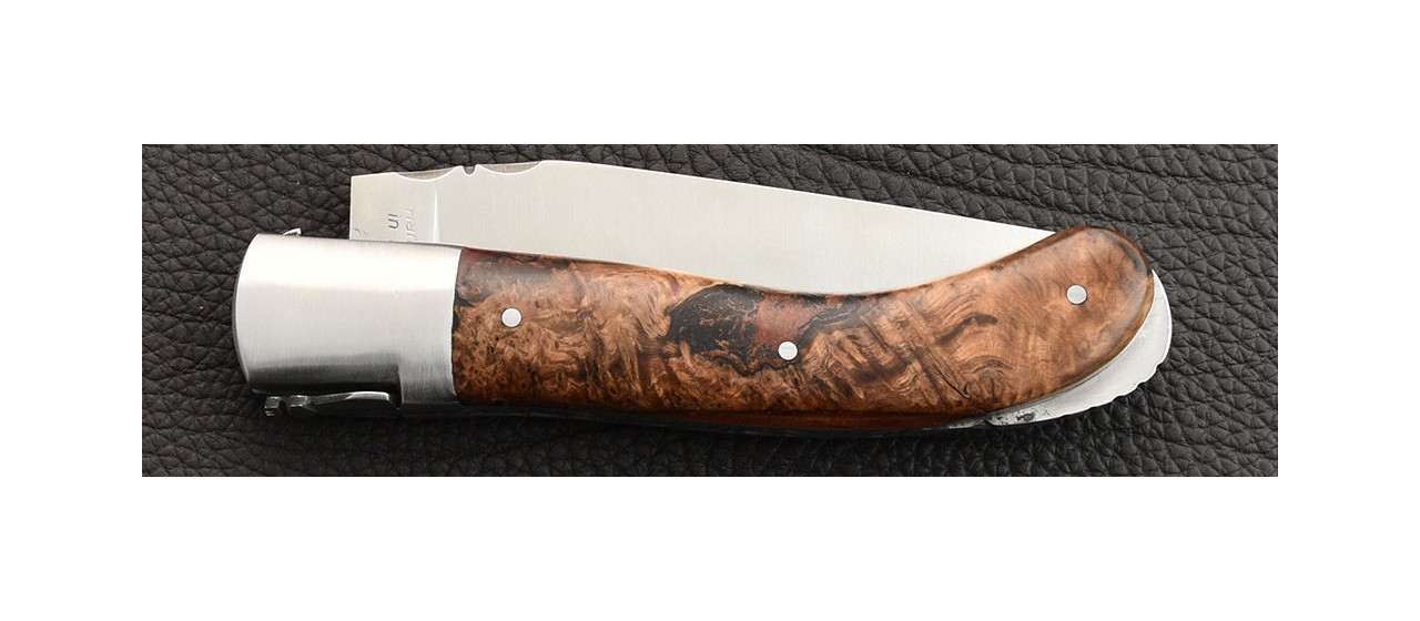 Laguiole Sport knife hybrid Juniper burl