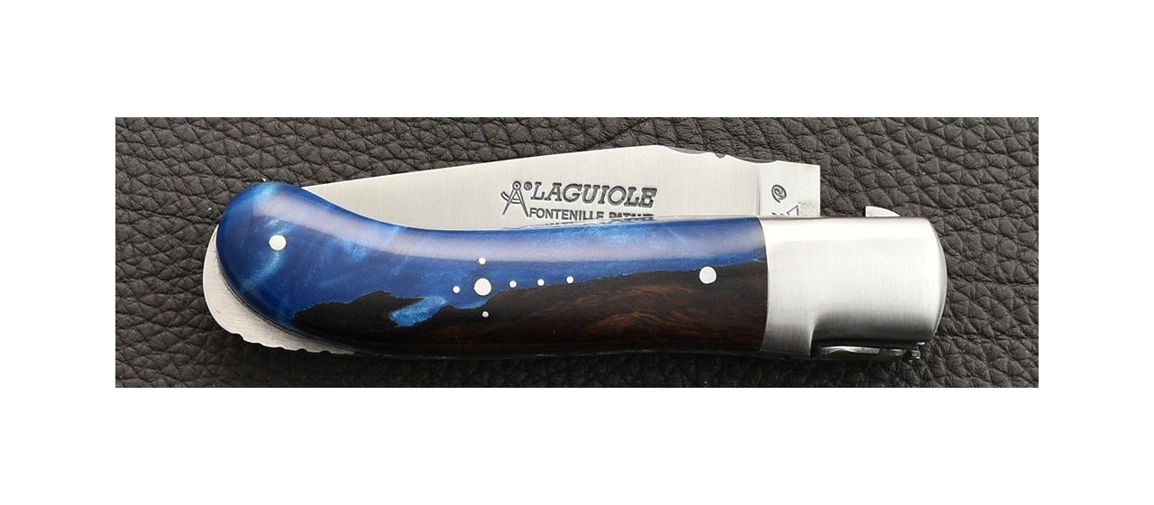 Laguiole Knife Gentleman Classic Range ironwood and epoxy resin