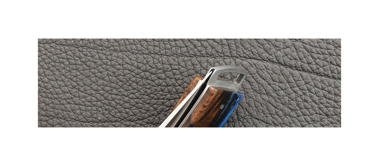 Le Thiers® Gentleman Hybrid Ironwood and epoxy resin knife handmade in France