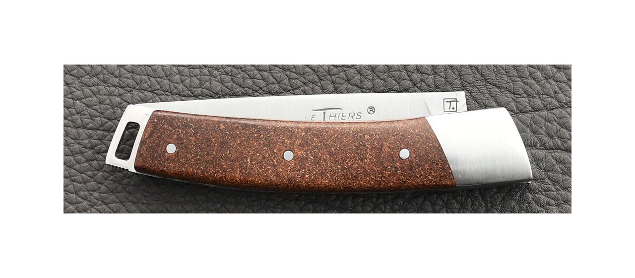 Couteau Le Thiers® Pocket cuir stabilisé