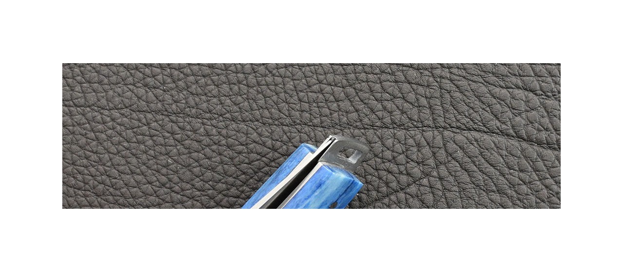 Couteau Le Thiers® Pocket os bleu