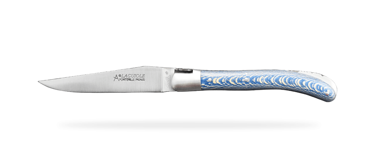 Laguiole Le Pocket Classic Range Stabilized blue plane tree