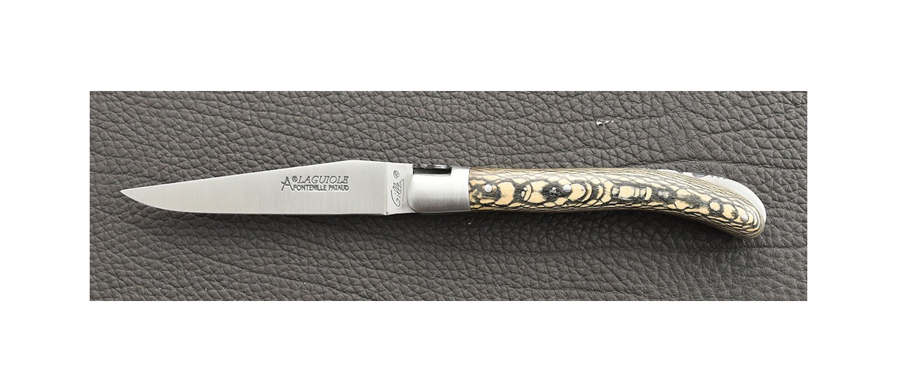 Couteau Laguiole Le Pocket Classique platane noir
