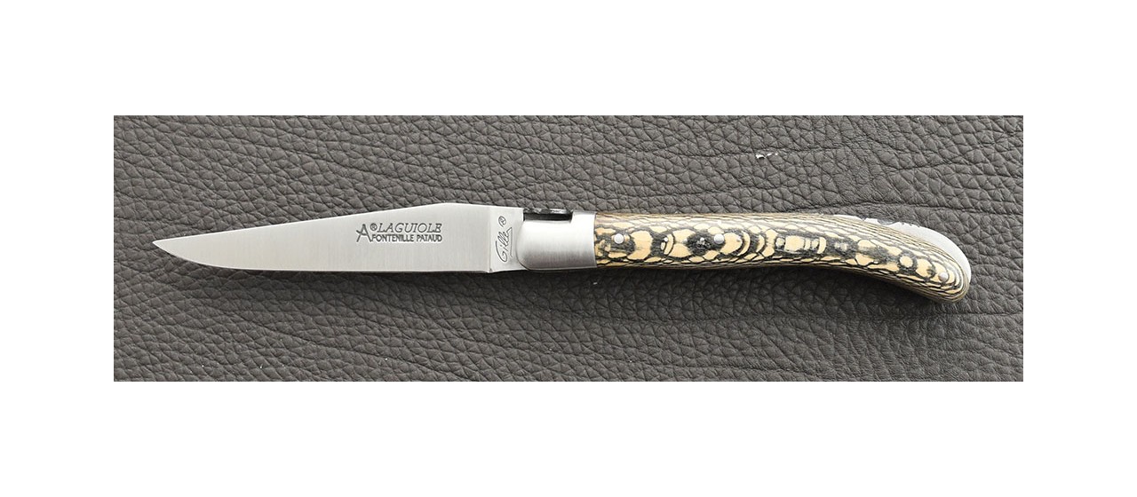 Laguiole Knife Le Pocket Classic Range stabilized plane tree