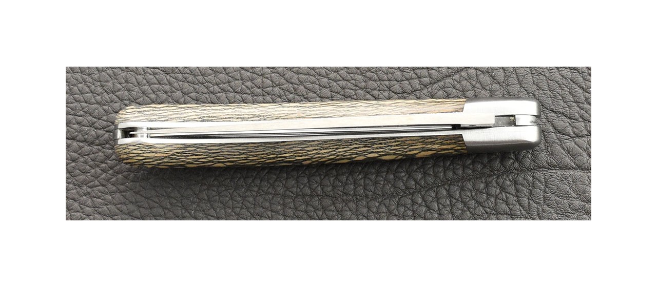 Couteau Laguiole Le Pocket Classique platane noir