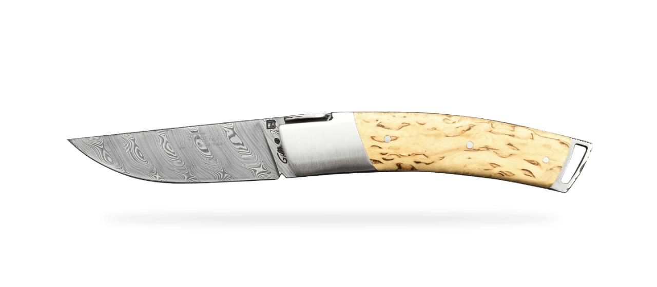 Le Thiers® Gentleman Damascus Curly Birch