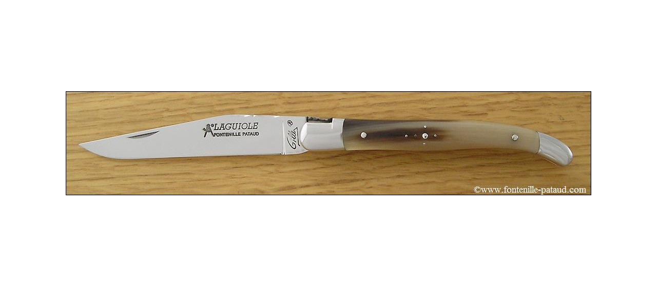 Laguiole Knife Traditional 11 cm Classic Range Real horn tip