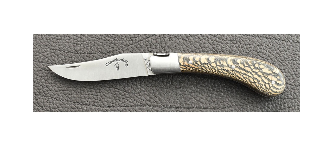 "Le Capuchadou" 10 cm hand made knife, old laguiole knife