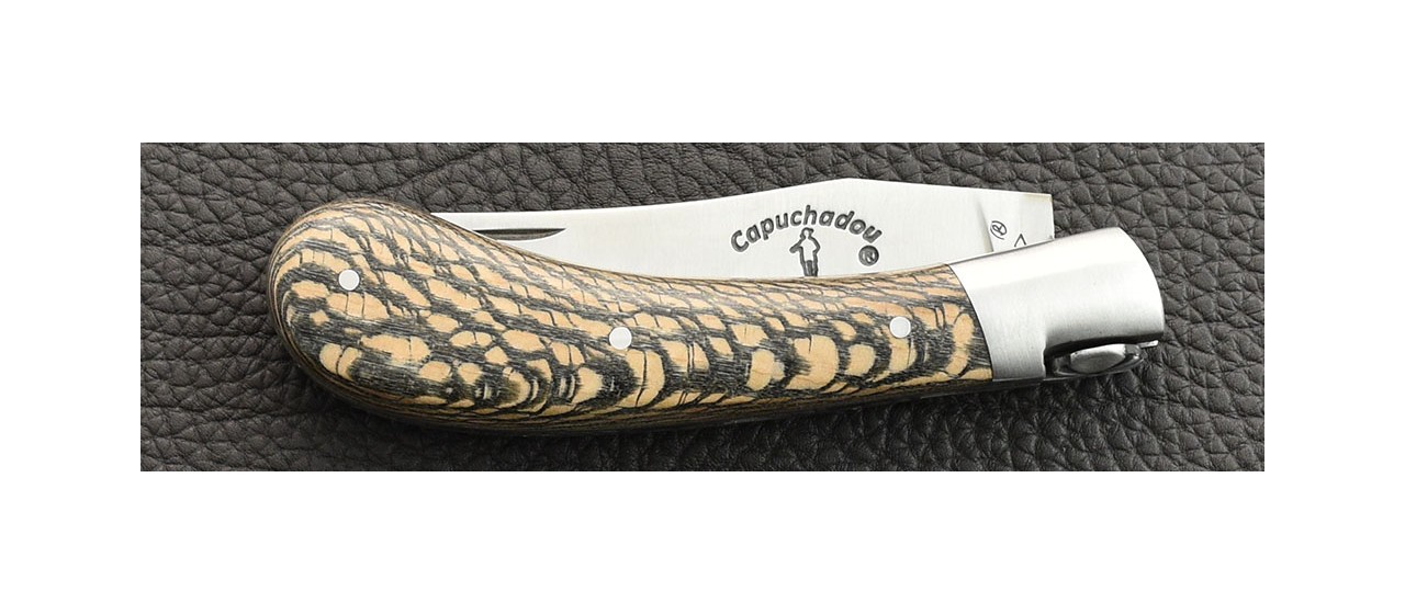 "Le Capuchadou" 10 cm hand made knife, old laguiole knife