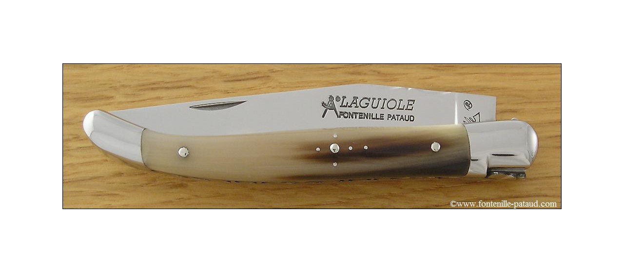 Laguiole Knife Traditional 11 cm Classic Range Real horn tip