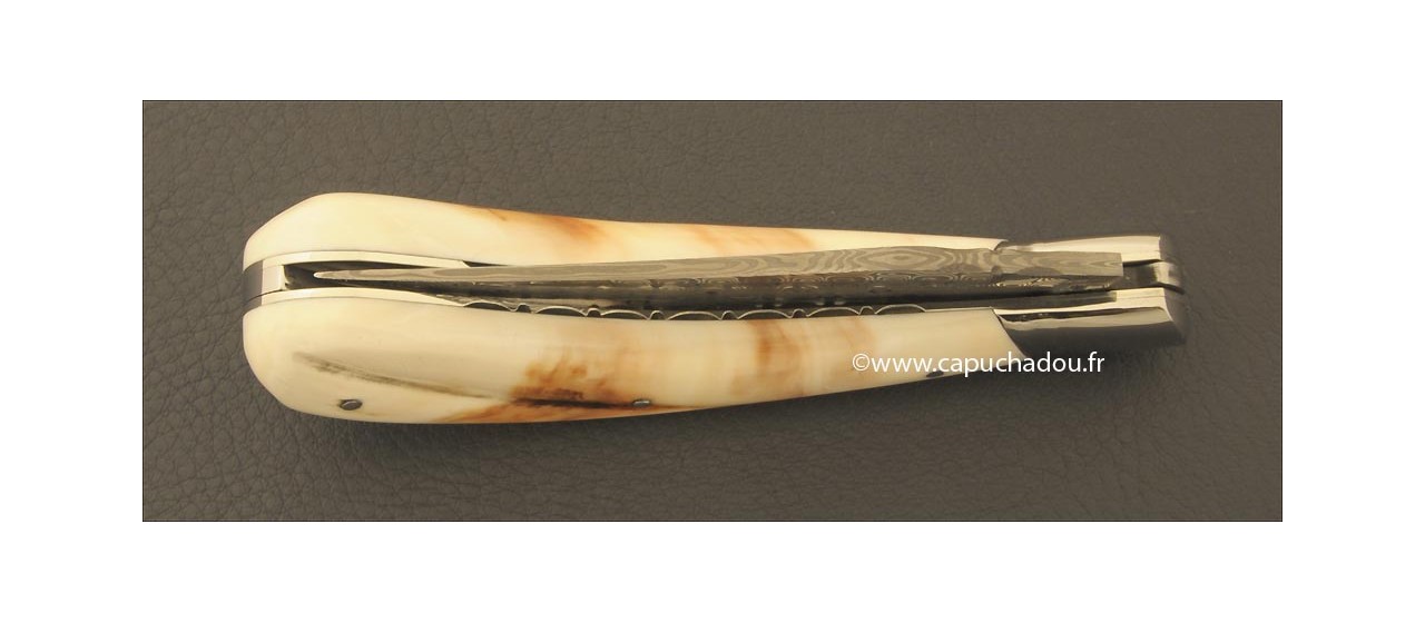 Le Capuchadou® Guilloché 12 cm, ivoire de Phacochère & Damas, maillechort