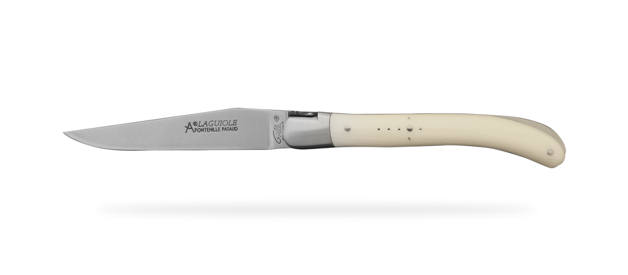 Laguiole Knife Le Pocket Classic Range White Mammoth ivory