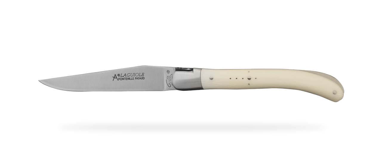 Laguiole Le Pocket Classique Ivoire de mammouth blanc