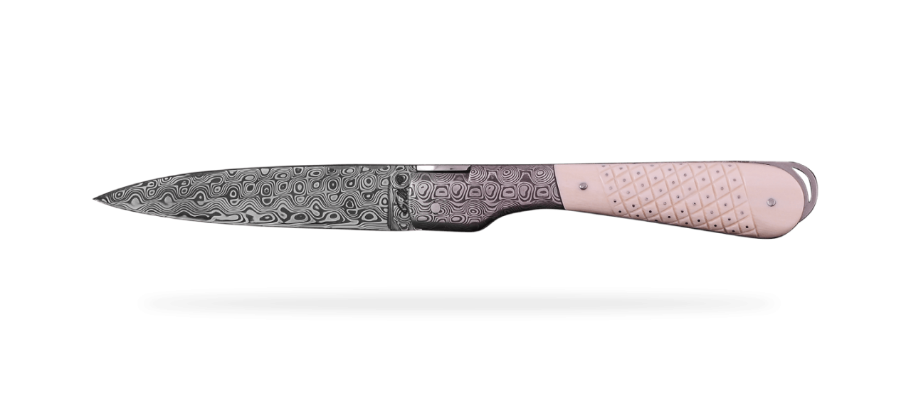Corsican Sperone knife Collection Range Needles White Mammoth ivory