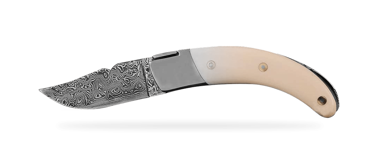 Corsican Rondinara Damascus Range White Mammoth ivory