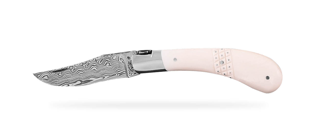 Le Capuchadou® 10 cm 2014, Ivoire de mammouth blanc & Damas