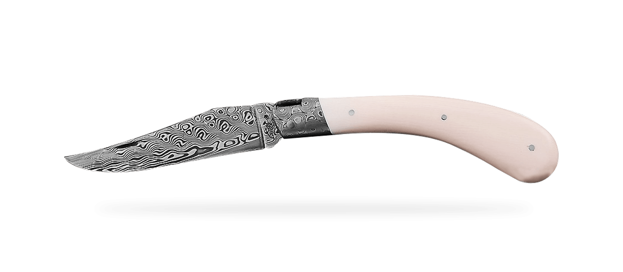 couteau capuchadou en ivoire blanc