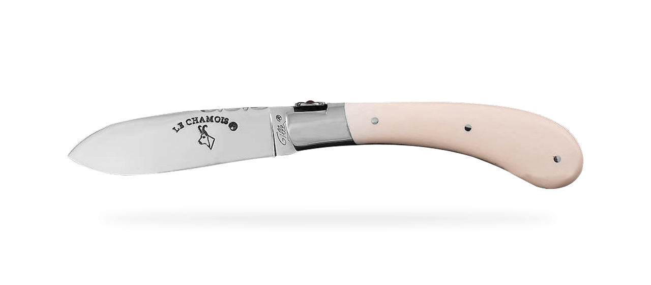 Le Chamois® 10 cm Guilloché Ivoire de mammouth blanc