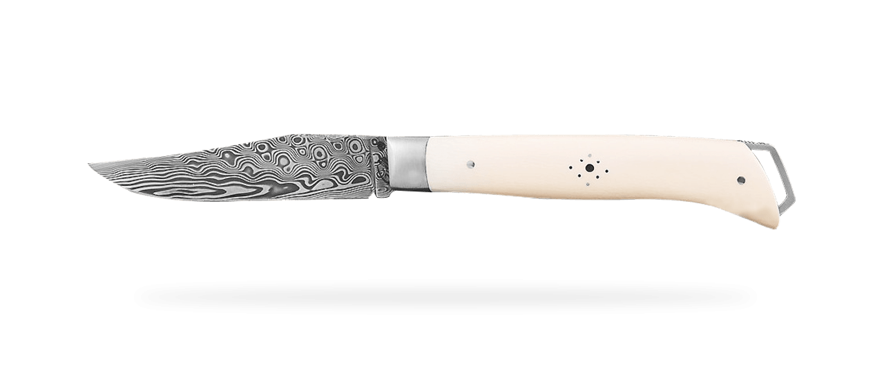 Le Saint-Bernard 11 cm Damas Ivoire de mammouth blanc