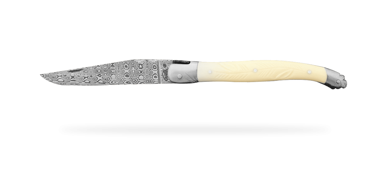 Laguiole Traditionnel 12 cm Collection Jean-Paul Ivoire de mammouth blanc