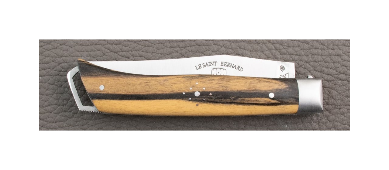 Couteau Le Saint-Bernard 11 cm Classique Ébène royal de fabrication française