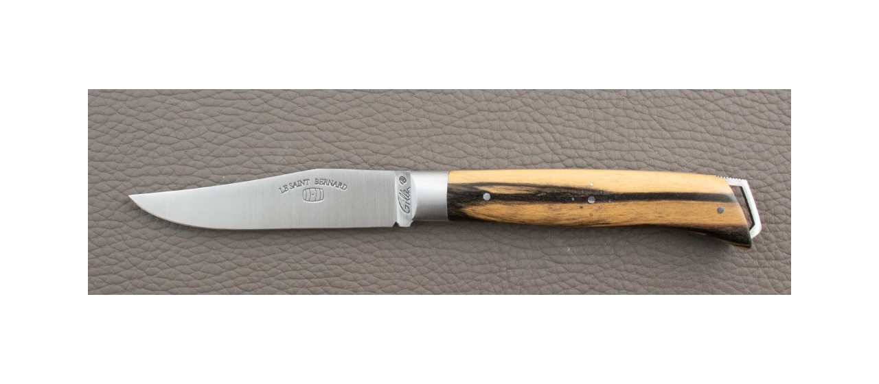 Couteau Le Saint-Bernard 11 cm Classique Ébène royal de fabrication française