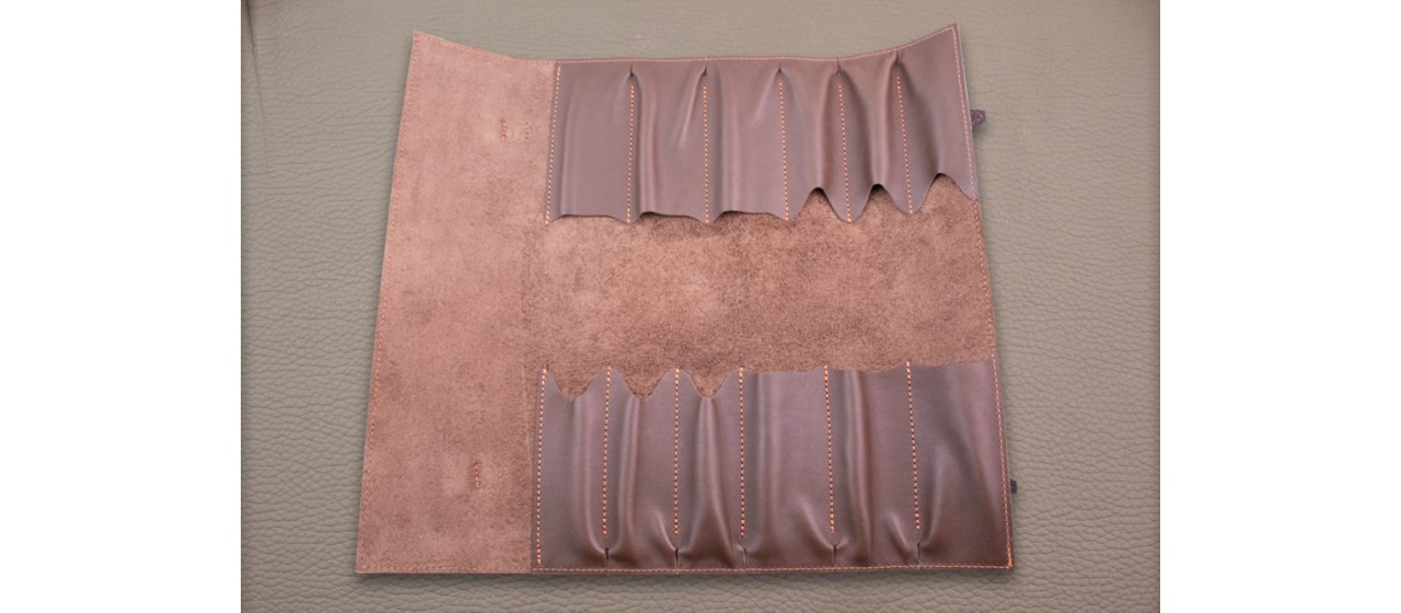 trousse de collection en cuir