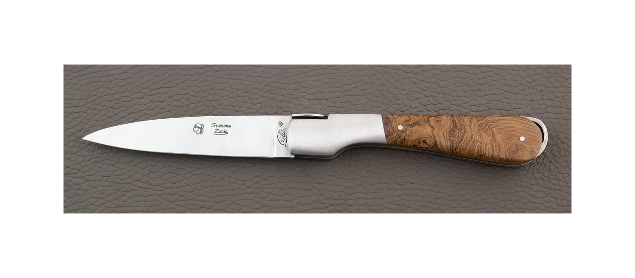 Corsican Sperone knife Classic Range Teak burl