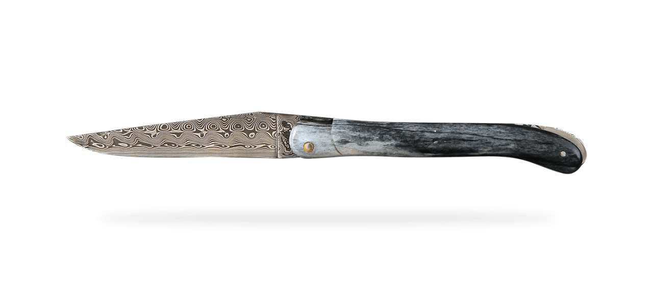 Laguiole Nature Damascus Range Full Blue Bone