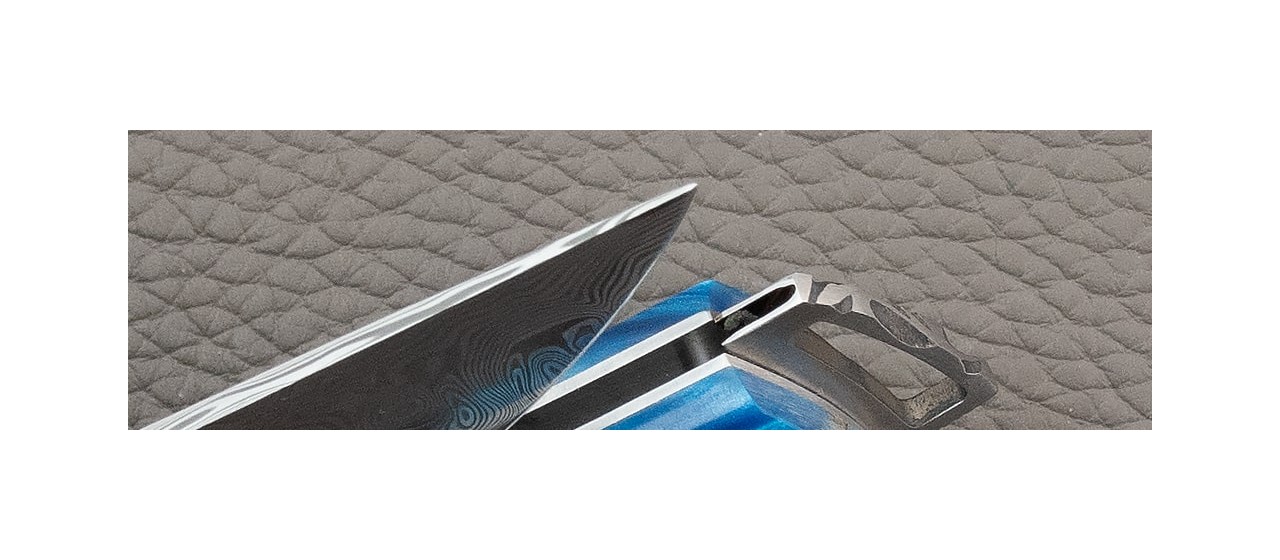 Le Thiers® Gentleman Damascus Hybrid Ironwood knie handmade in France