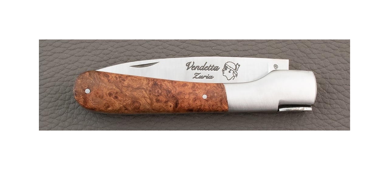 Corsican Vendetta knife Traditional Range Amboyna burl
