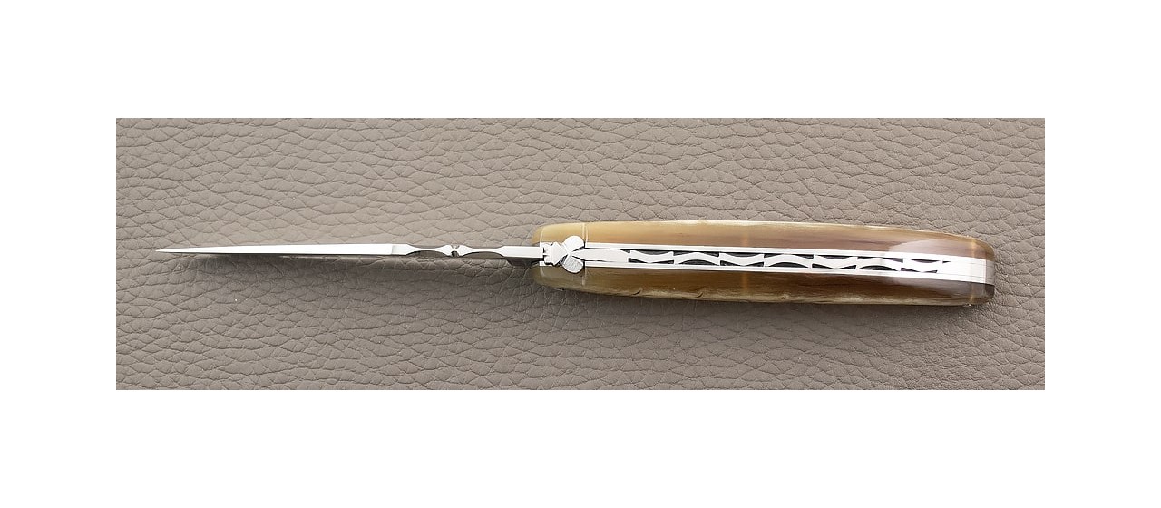Couteau Laguiole Traditionnel 11 cm Classique Plein Manche Bélier