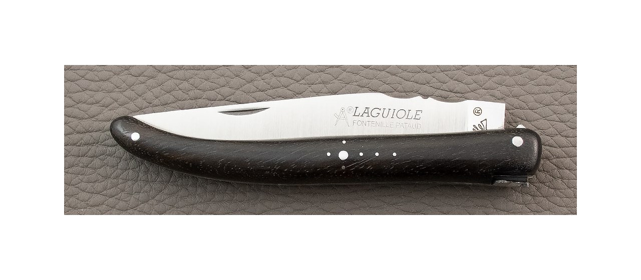 Laguiole Knife Traditional 11 cm Classic Range Full Handle Ebony made in France