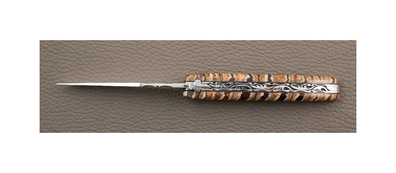Couteau Laguiole en molaire de mammouth