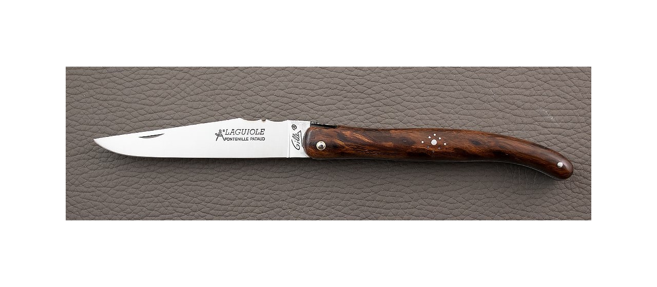 handmade in France laguiole knife old school Ironwood