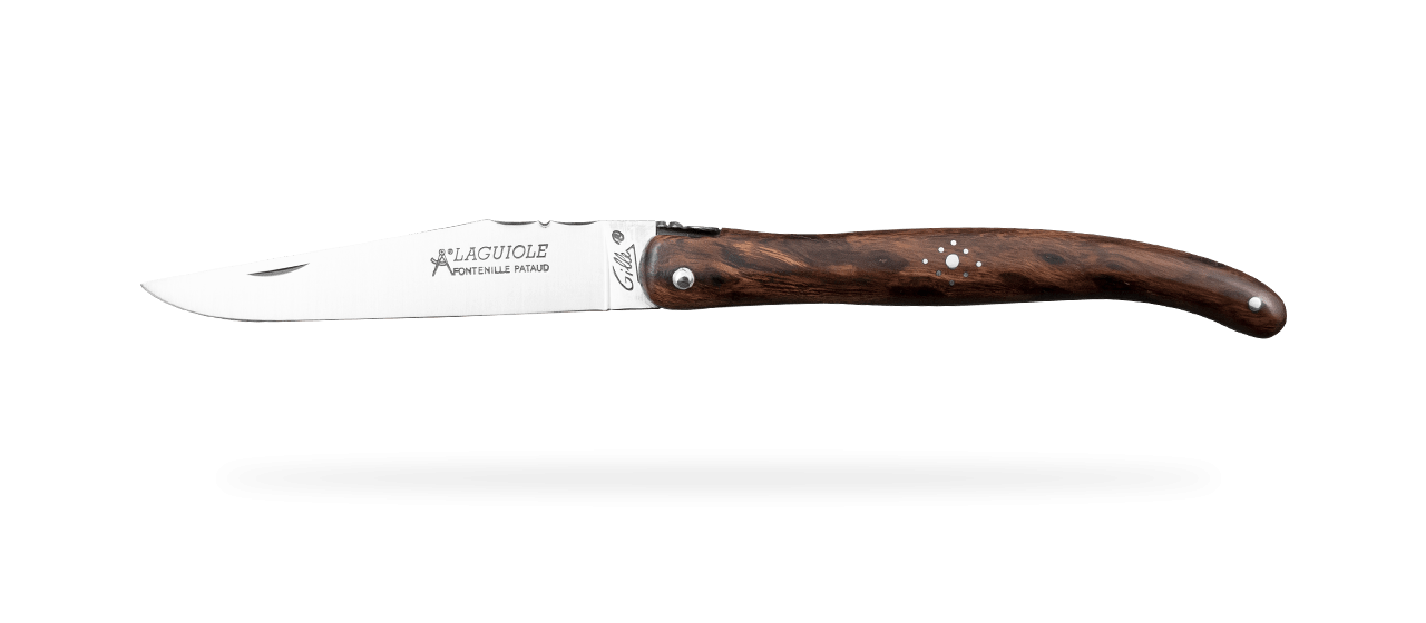 handmade in France laguiole knife old school Ironwood