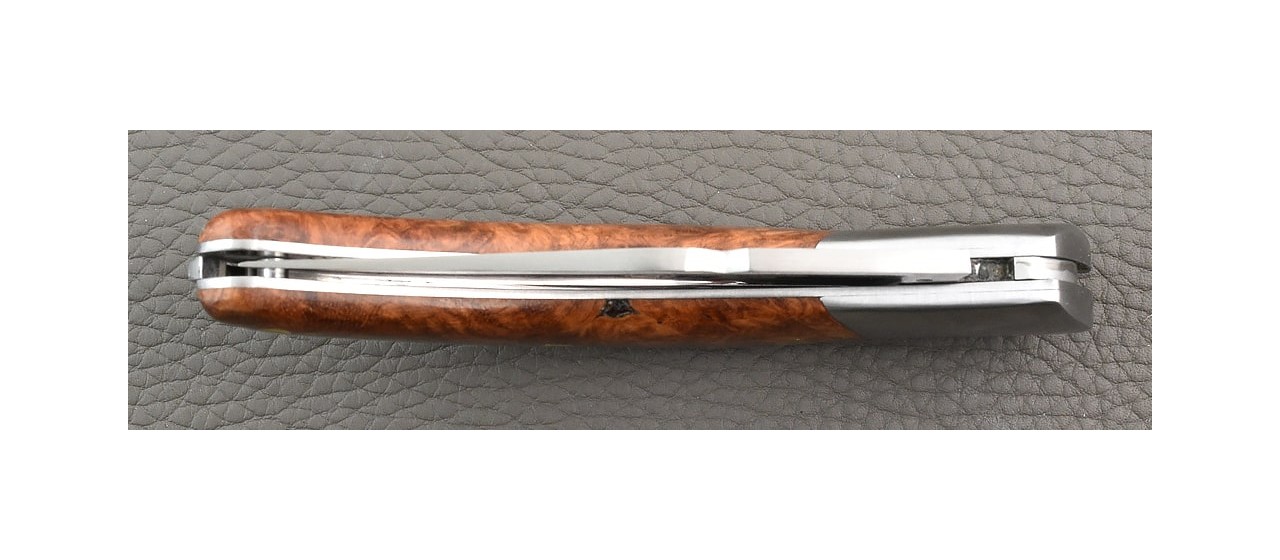 Corsican Rondinara knife classic range Amboyna burl