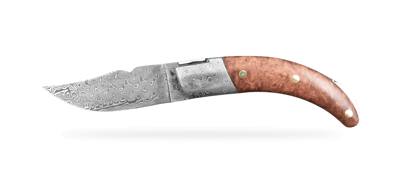 Corsican Rondinara "Guilloché" Damascus Range Amboyna burl