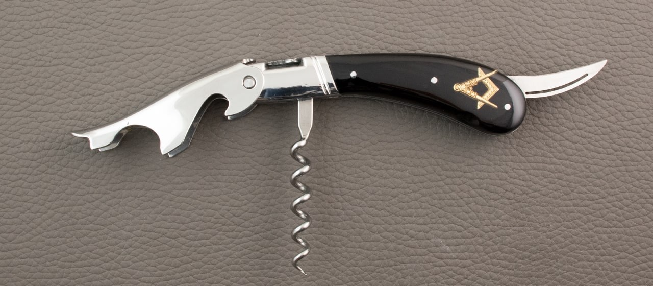 Laguiole Magnum corkscrew freemason