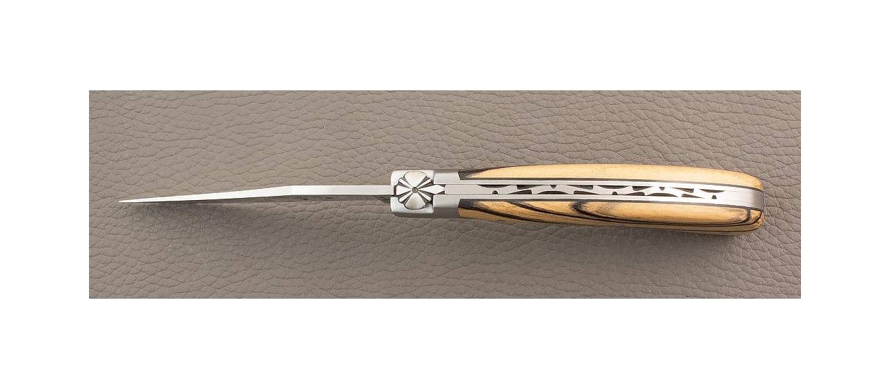 "Le Capuchadou" 12 cm hand made knife, Royal ebony