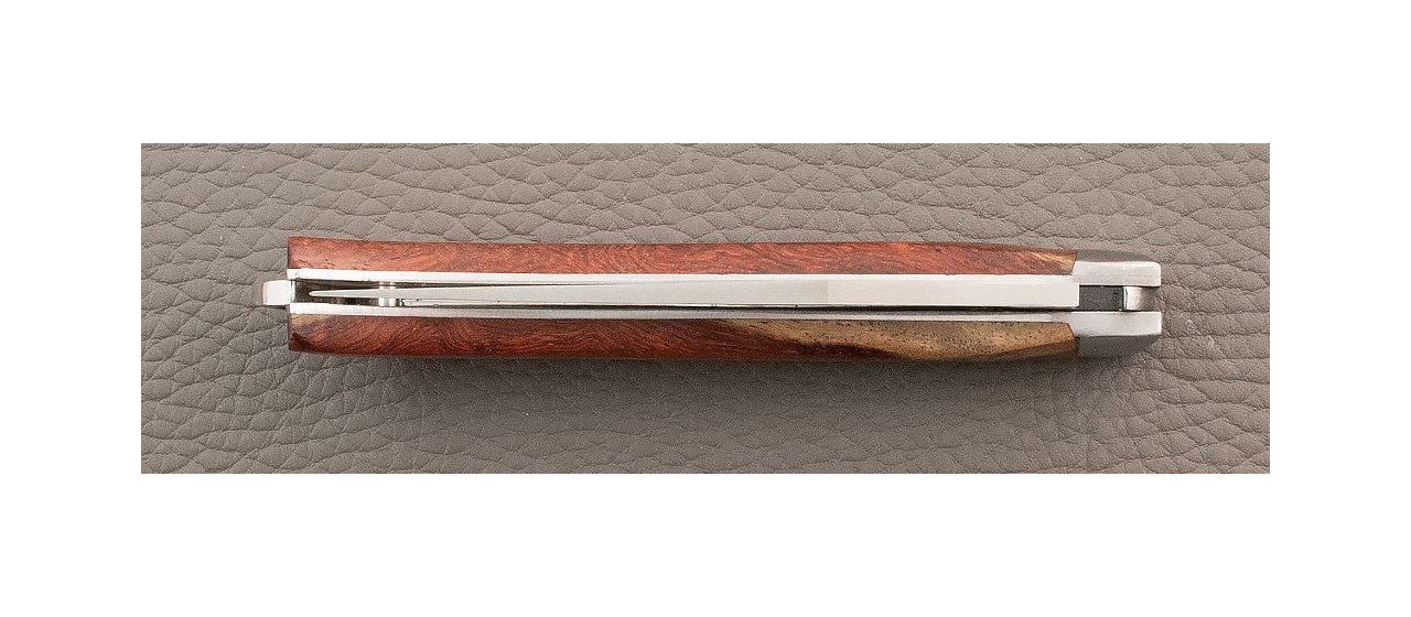 French Alpin knife and Amboyna burl handle