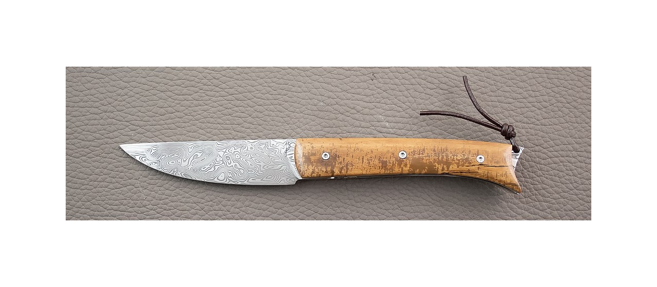 The "Légouto" Mammoth ivory and Damascus blade by Jérôme Symphorien