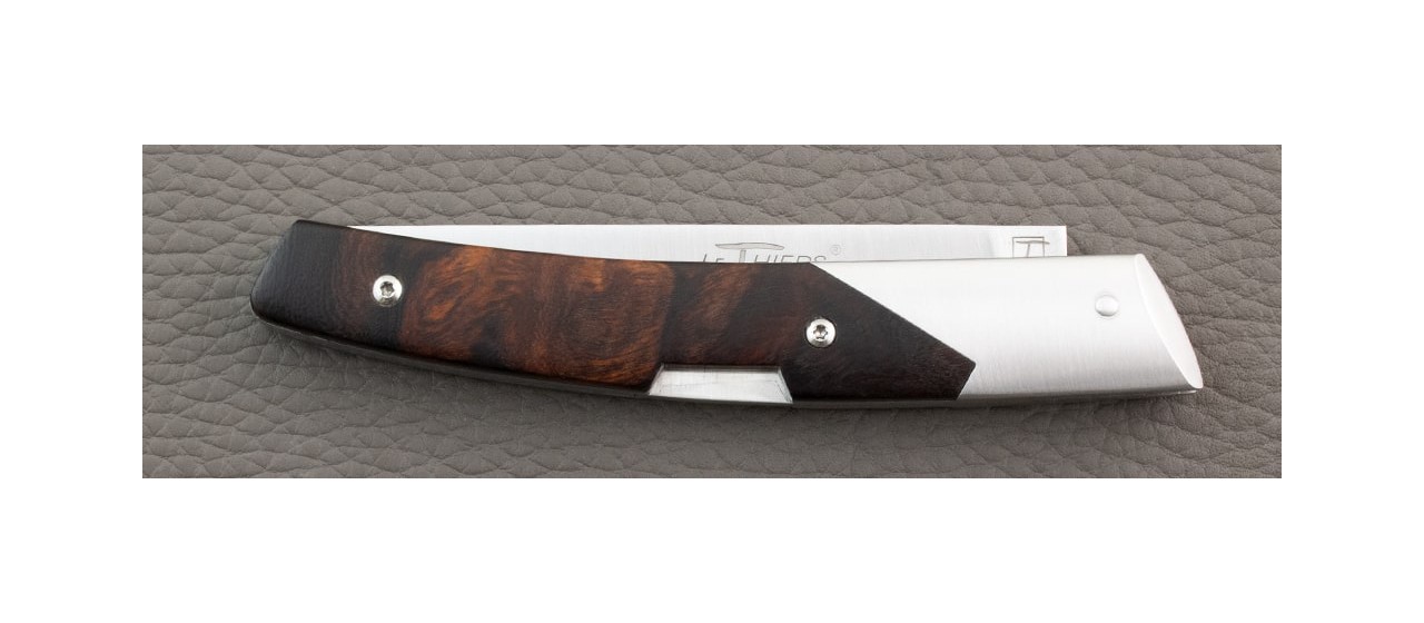 Le Thiers® Advance knife ironwood handle and RWL34 steel blade made in France by Fontenille Pataud