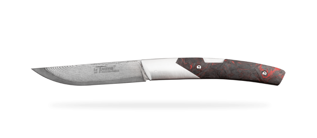 Le Thiers® Advance VG10 Fat Carbon Red Dark Matter
