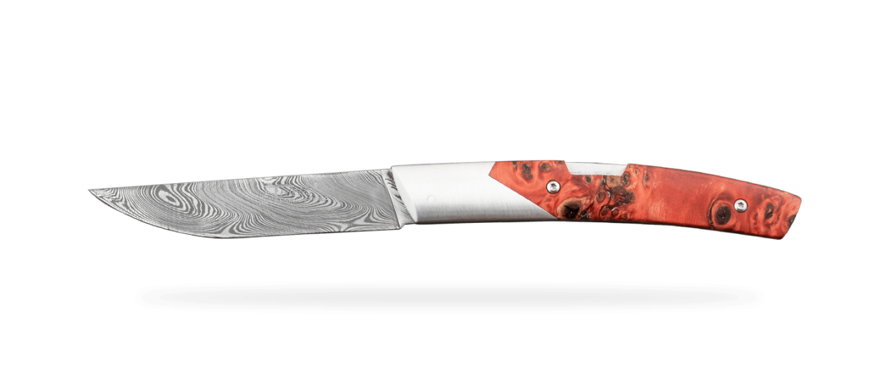 Le Thiers® Advance Damascus Red Poplar burl