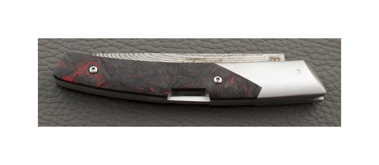 Le Thiers® Advance VG10 Fat Carbon Red Dark Matter