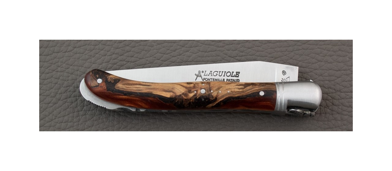 Laguiole Nature Classic Range Hybrid Juniper Burl knife made in France