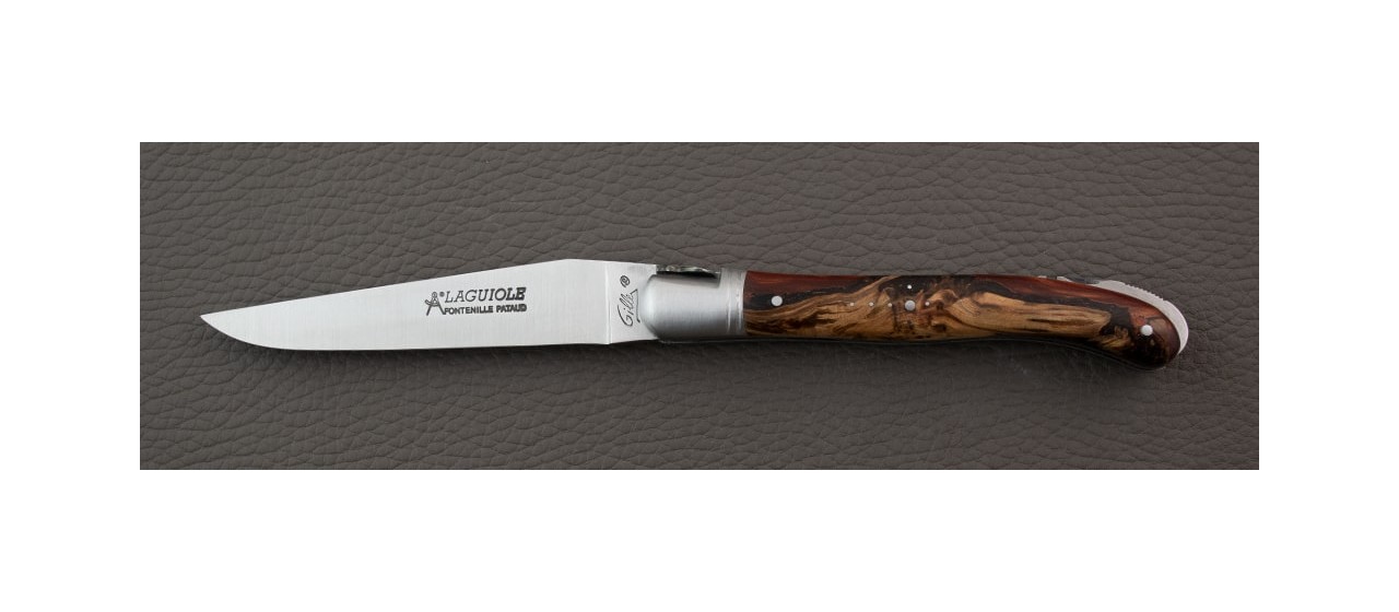 Laguiole Nature Classic Range Hybrid Juniper Burl knife made in France